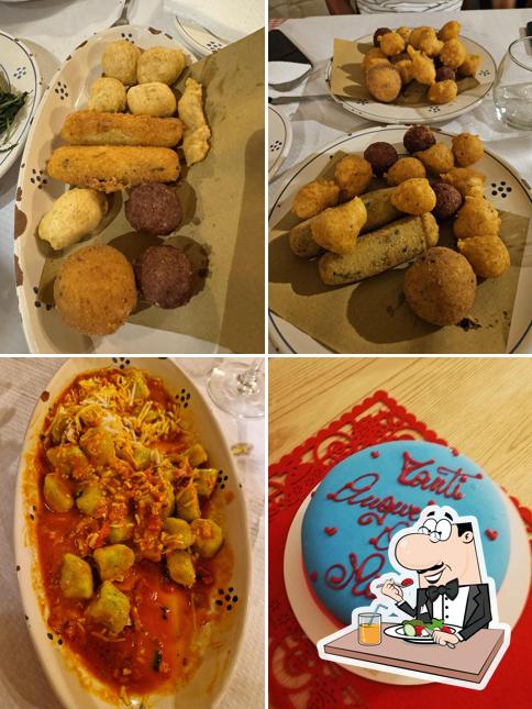 Fritto misto salentino: crocchette di patate, pettole, polpette e rustico appena fritti, serviti su carta paglia